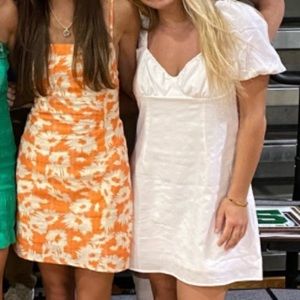 H&M white mini dress